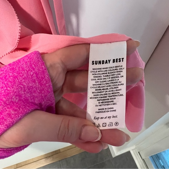 ARITZIA SUNDAY BEST Savoy Dress in Gemini Pink - Picture 8 of 9